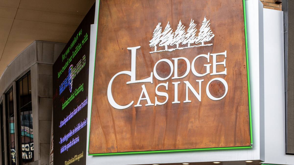 A view of a casino in Black Hawk, Colorado, showcasing its prominent casinos nestled amid mountain scenery. As the city closest to Denver, it leads the state's casino industry by generating approximately 76% of Colorado's casino revenue.