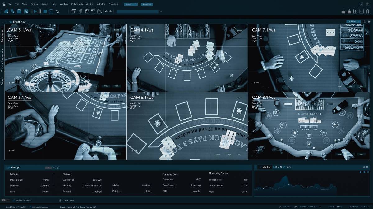 casino surveillance cameras are now getting help from new technology and security measures like AI.