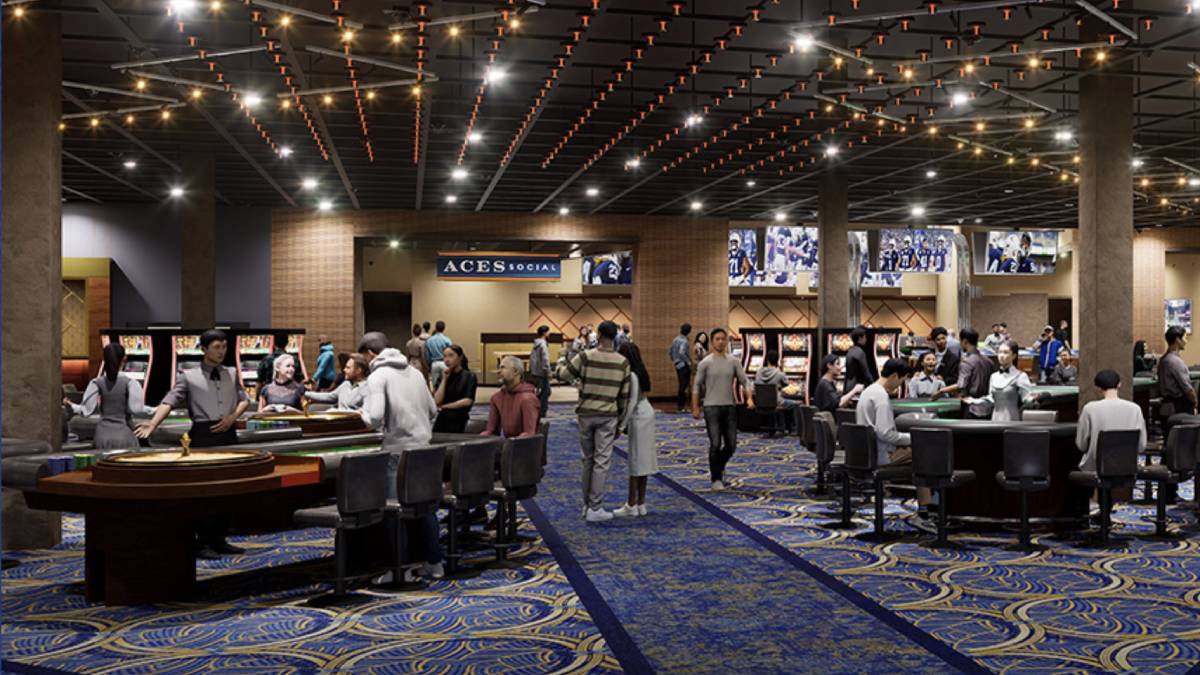 Here is a glimpse of the soon-to-open Happy Valley Casino floor in State College, Pennsylvania.
