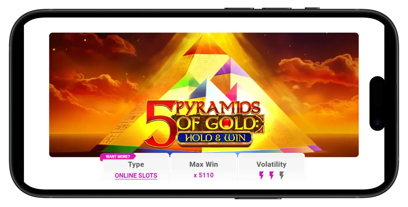 Pulsz Social Casino Progressive Jackpot Slots - 5 Pyramids of Gold