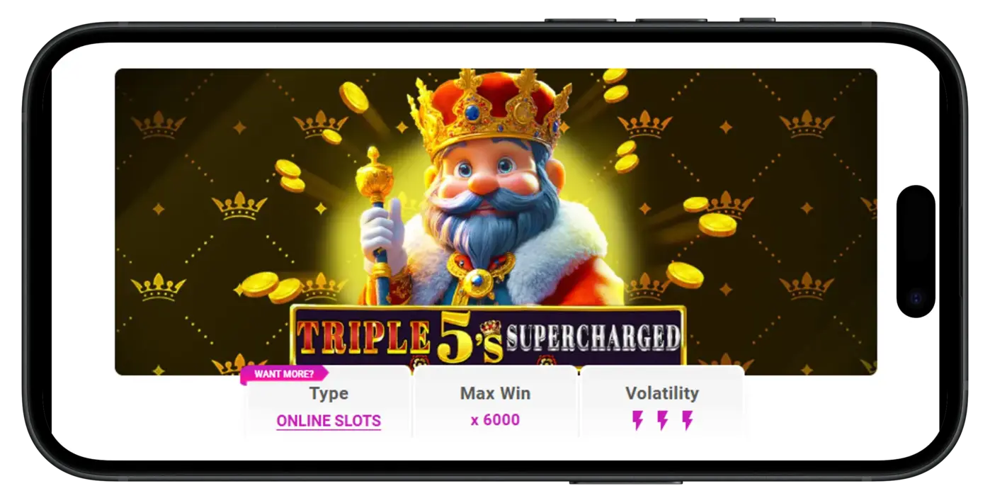 Pulsz Social Casino Progressive Jackpot Slots - Triple 5's Supercharged