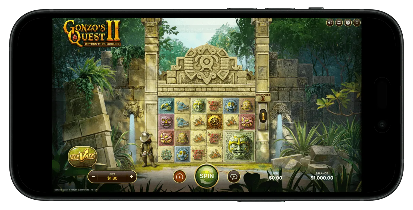 Gonzo's Quest 2: Return to El Dorado Megaways Slots at Pulsz Social Casino