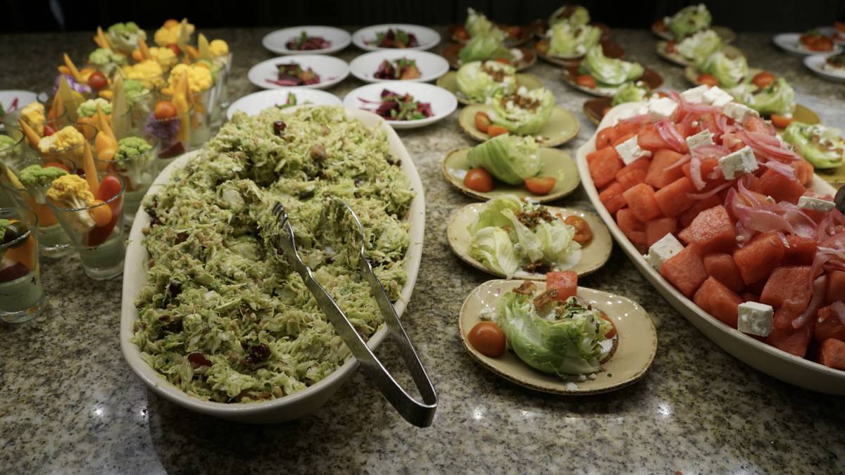 an image of one of the last remaining buffets on the strip, the Bacchanal Buffet now that MGM Grand Buffet announced that it will be closing.