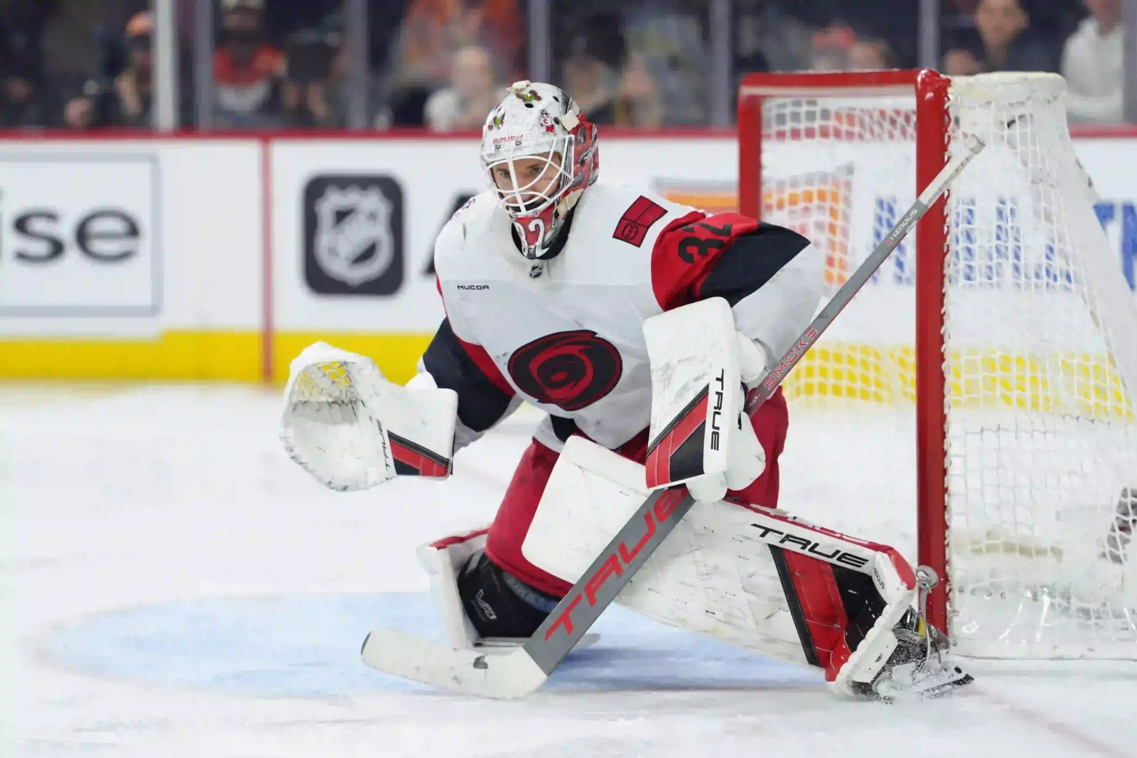 Carolina Hurricanes goalie Brnadon Bussi