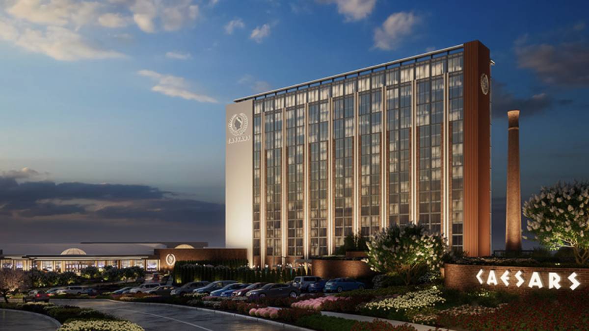 Image of Caesars Virginia casino: The exterior of Caesars Virginia, a leading casino destination, which achieved an impressive Adjusted Gross Revenue (AGR) of $34.2 million, positioning it as the top performer among Virginia's casinos in March 2026. The image showcases the grand architecture and vibrant atmosphere that attract visitors to this popular gaming venue.