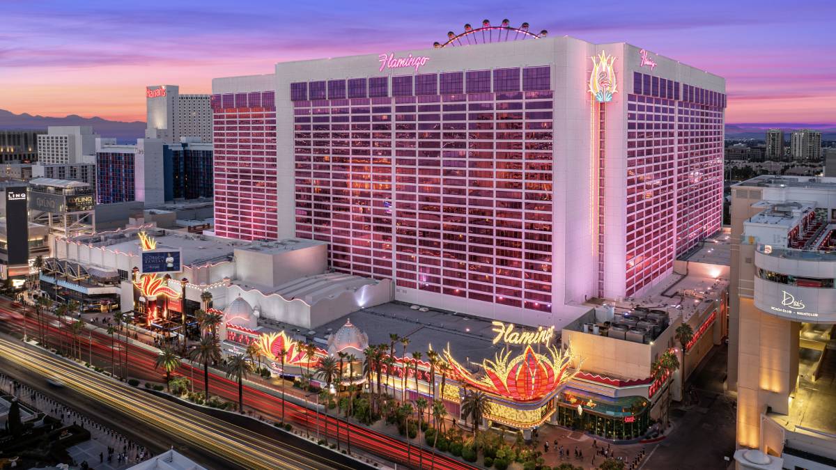 the caesars entertainment A hotel stay in a standard room at Harrah’s Las Vegas, The LINQ Hotel or Flamingo Las Vegas, starting at $200 per night for one guest, including resort fees and taxes. Each additional guest is an additional $100 per night.