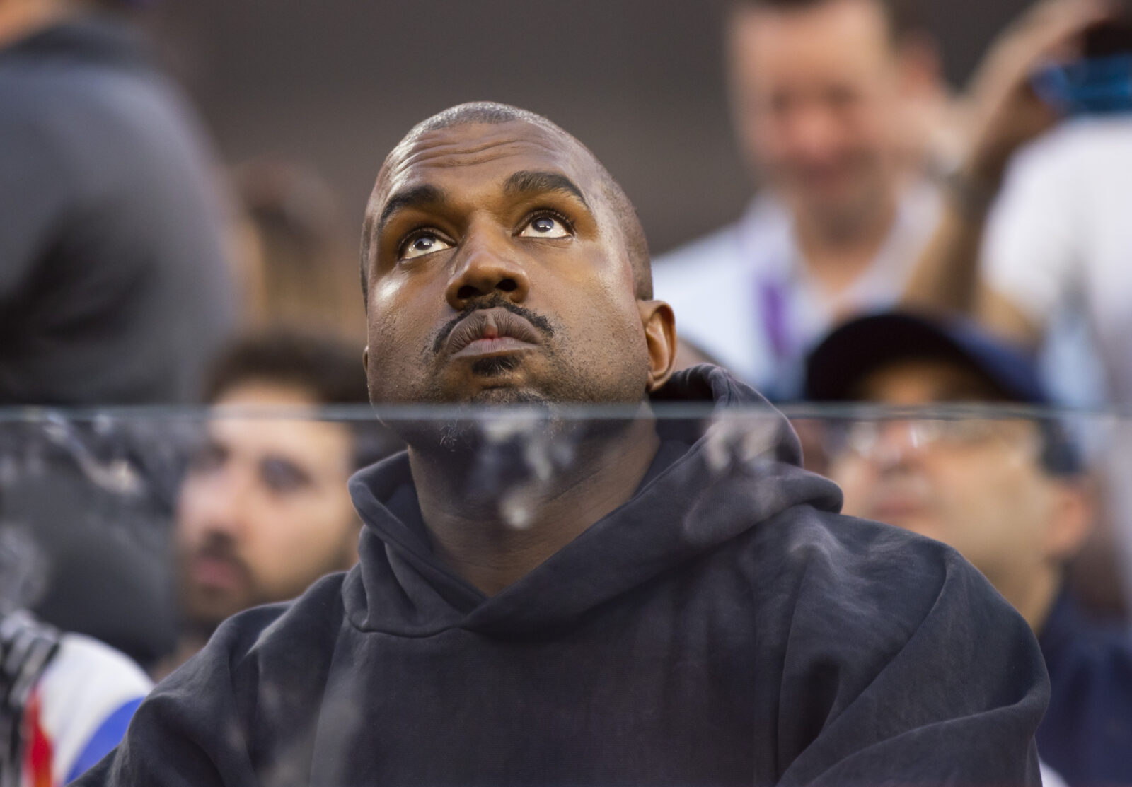 Kanye West at the Super Bowl.