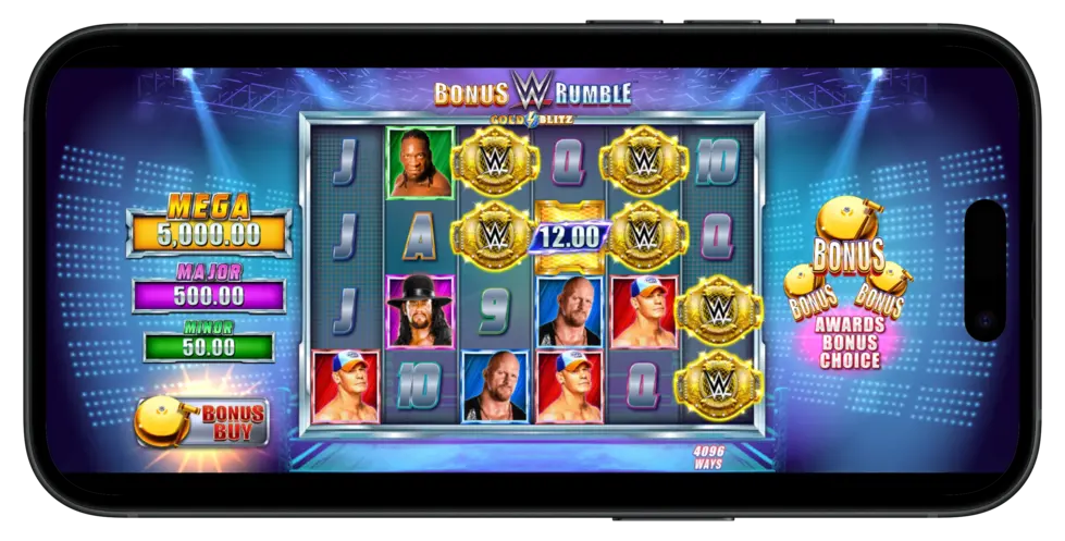 Play WWE Bonus Rumble Gold Blitz at Fanatics Casino for for WrestleMania 42