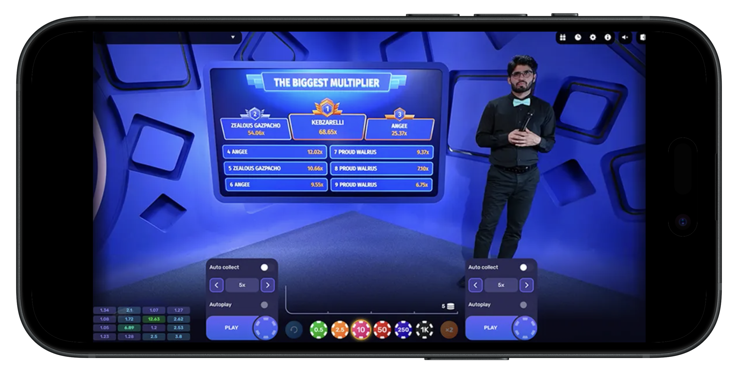 Hello Millions Live Casino Games - Top Card