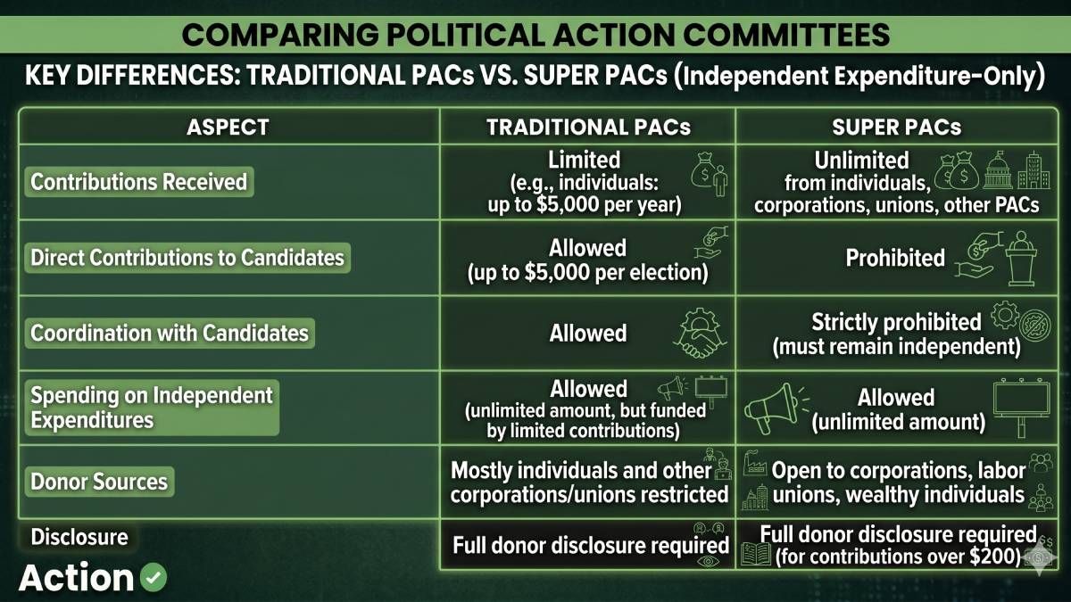 A Super PAC (short for "Super Political Action Committees") is a type of independent expenditure-only political committee in the U.S. campaign finance system.