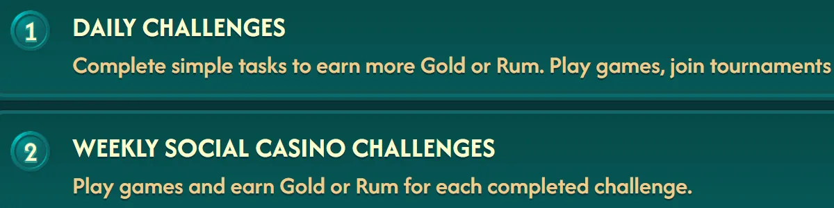Big Pirate Casino Challenges
