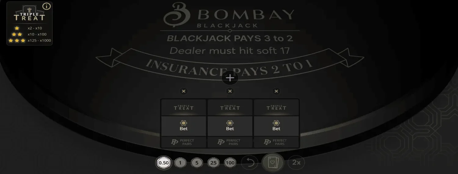 Play Bombay Blackjack at Shuffle.us