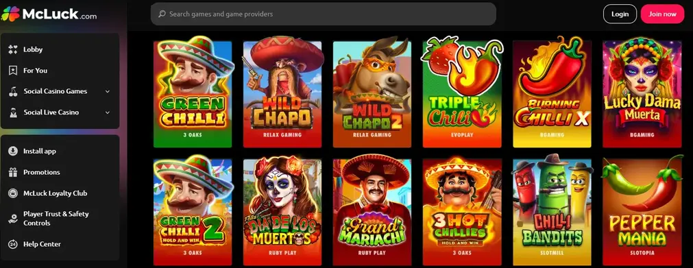 Best Sweepstakes Casino for Cinco de Mayo - McLuck Casino