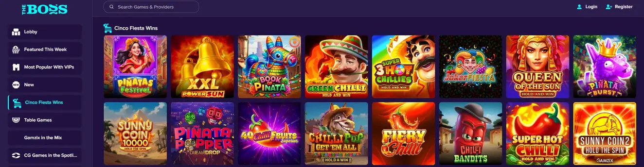 Best Sweepstakes Casino for Cinco de Mayo - The Boss Casino