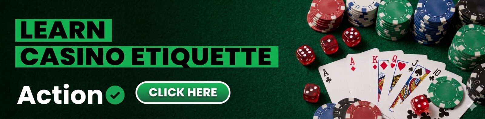 when you're playing in a casino, displaying etiquette will ensure everyone is enjoying the games in the right way.