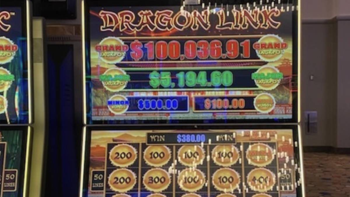 player won a progressive jackpot on an $10 bet on a “Dragon Link: Happy and Prosperous” slot machine Monday, May 25, a thunder valley casino spokesperson said.