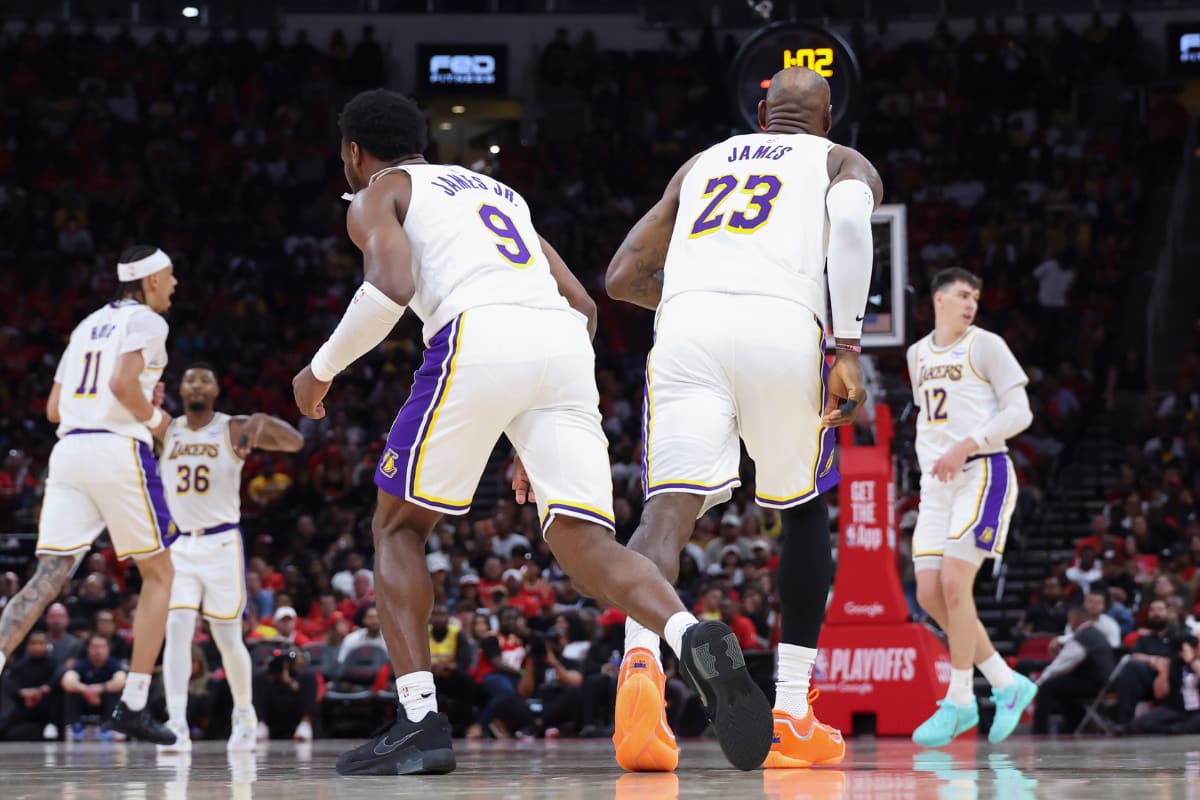 lebron-james-bronny-james-los-angeles-lakers