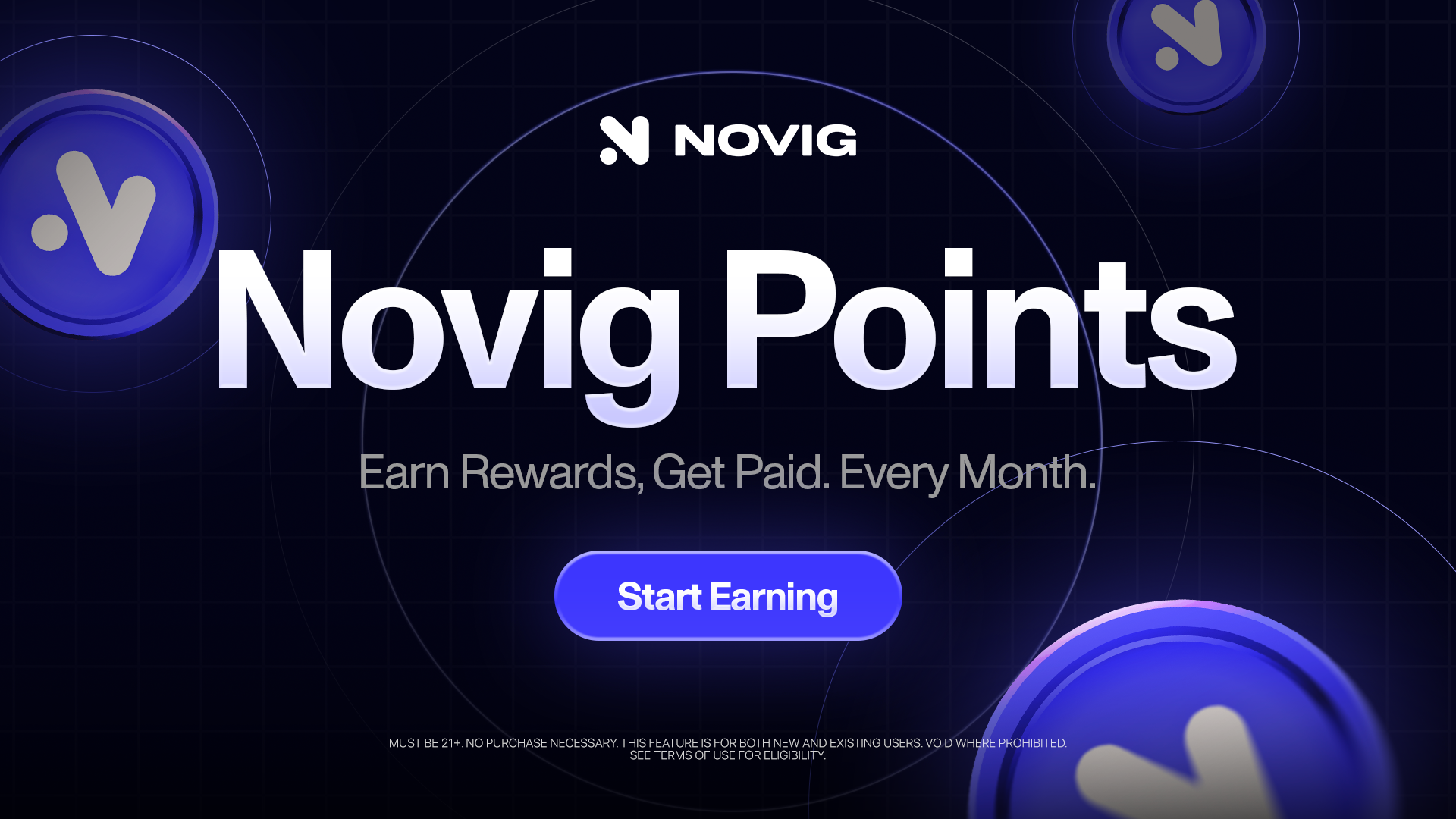 New Novig Points Program: $250K Giveaway Image