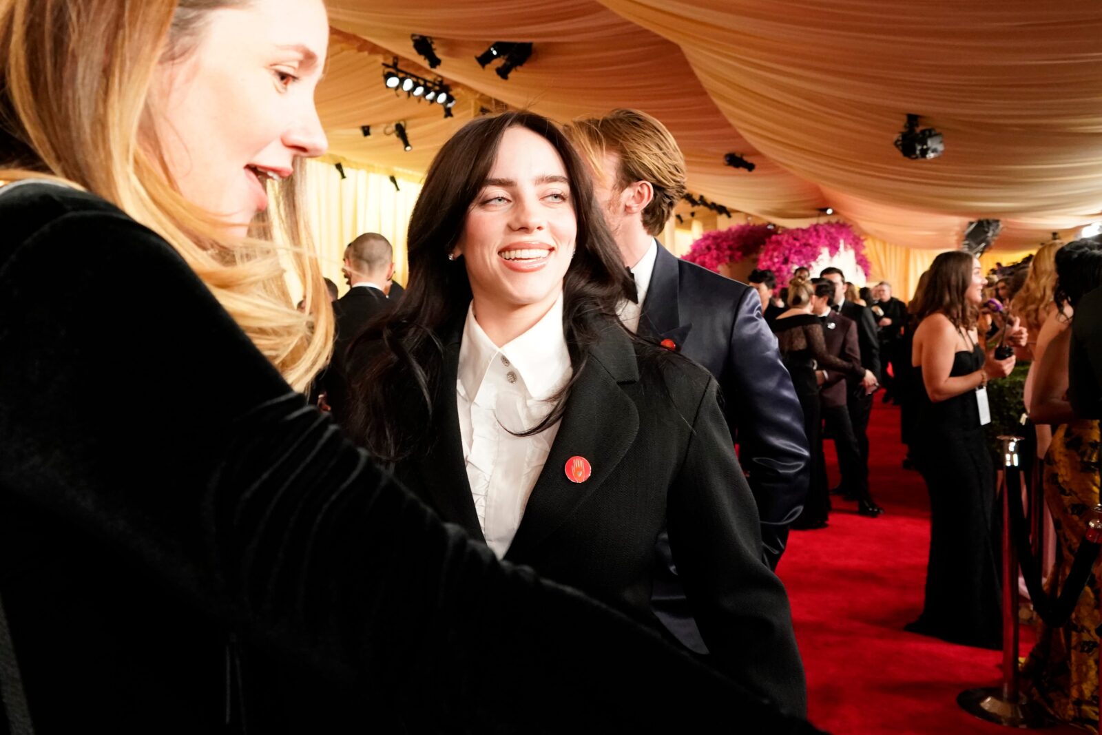 Mar 10, 2024; Los Angeles, CA, USA; Billie Eilish on the red carpet at the 96th Oscars at the Dolby Theatre at Ovation Hollywood in Los Angeles on Sunday, March 10, 2024.