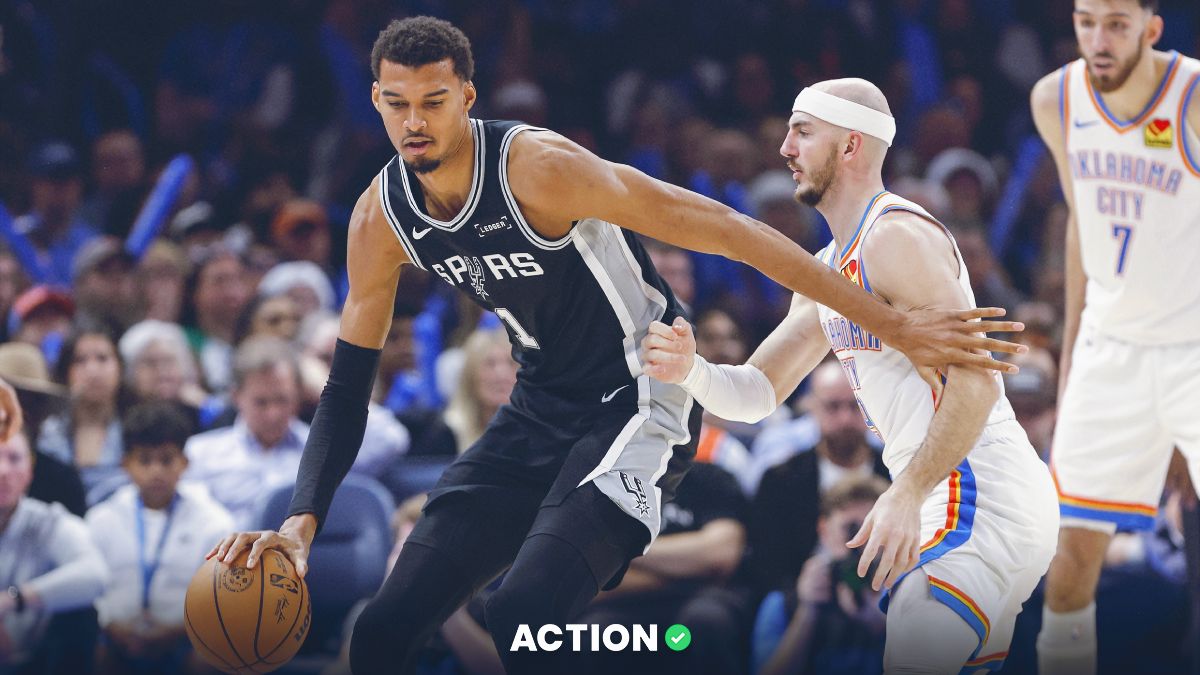 NBA Game Leader Props for Victor Wembanyama (+141), Julian Champagnie (+450), Alex Caruso (+690)