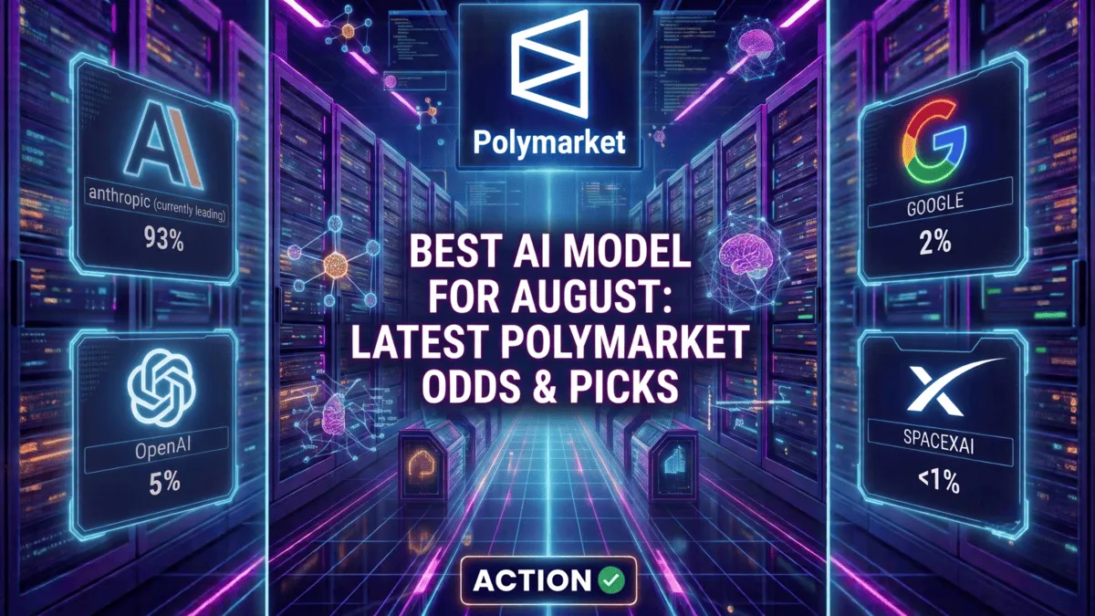 Anthropic, OpenAI, or Gemini: Which Will Have the Best AI Model in August? (Polymarket Odds)
