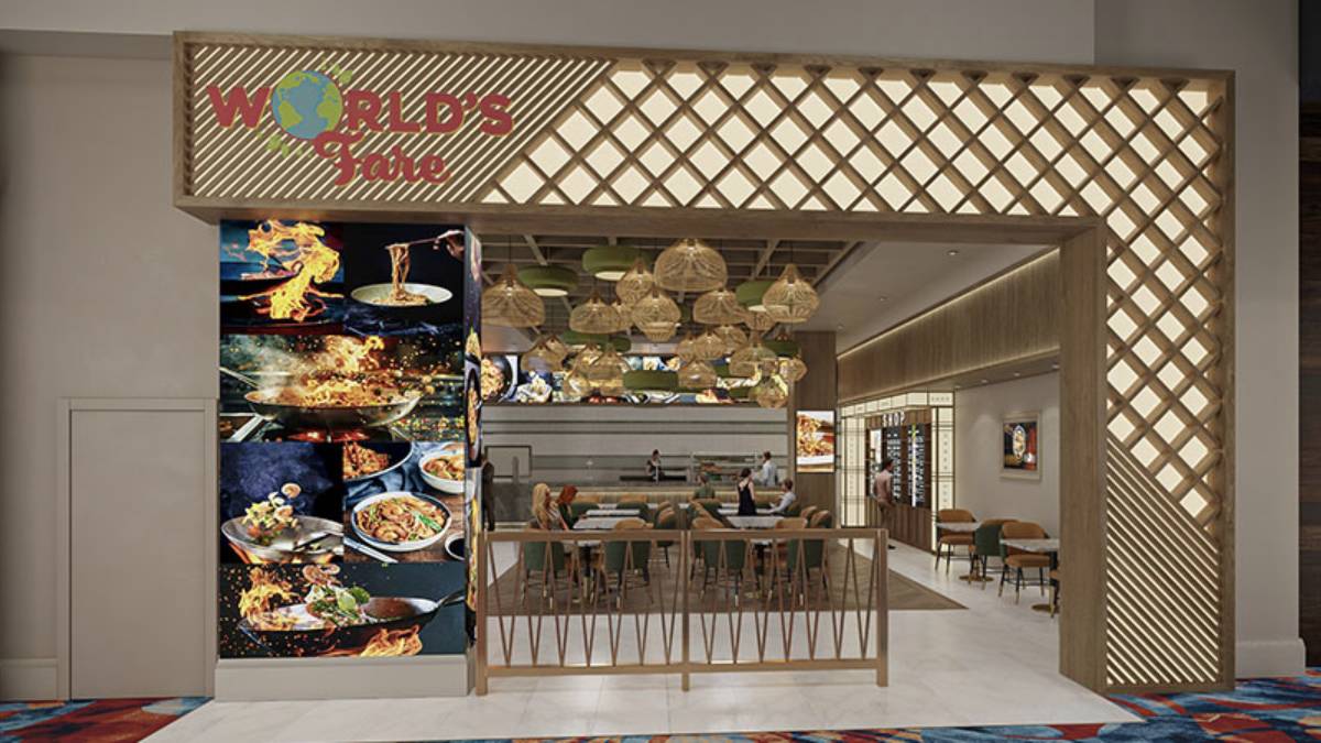 World’s Fare – Global street food (tacos, crispy chicken, wraps, crêpes, churros)