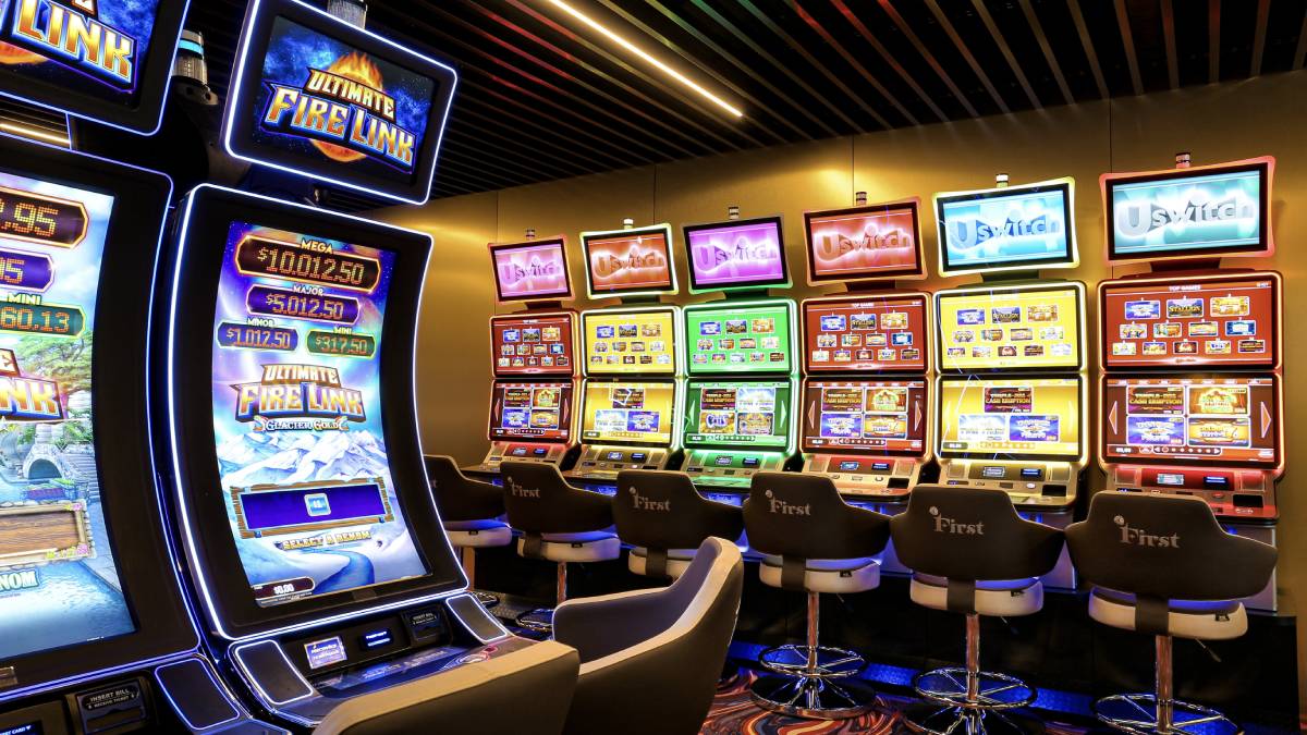 The Cosmopolitan of Las Vegas high-limit slot room with newly installed linked progressive jackpot machines.