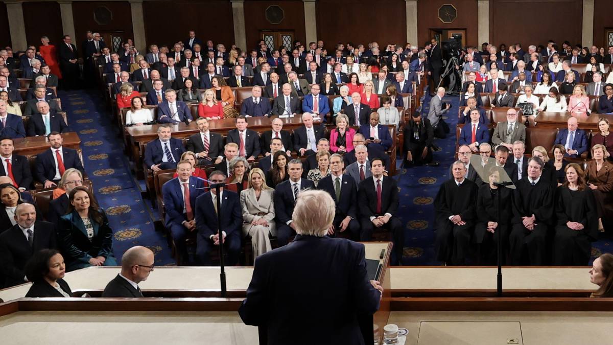 This Donald Trump speech, delivered at the State of the Union, is one of the ones regulators examined as bets placed on what he would say in the speech.