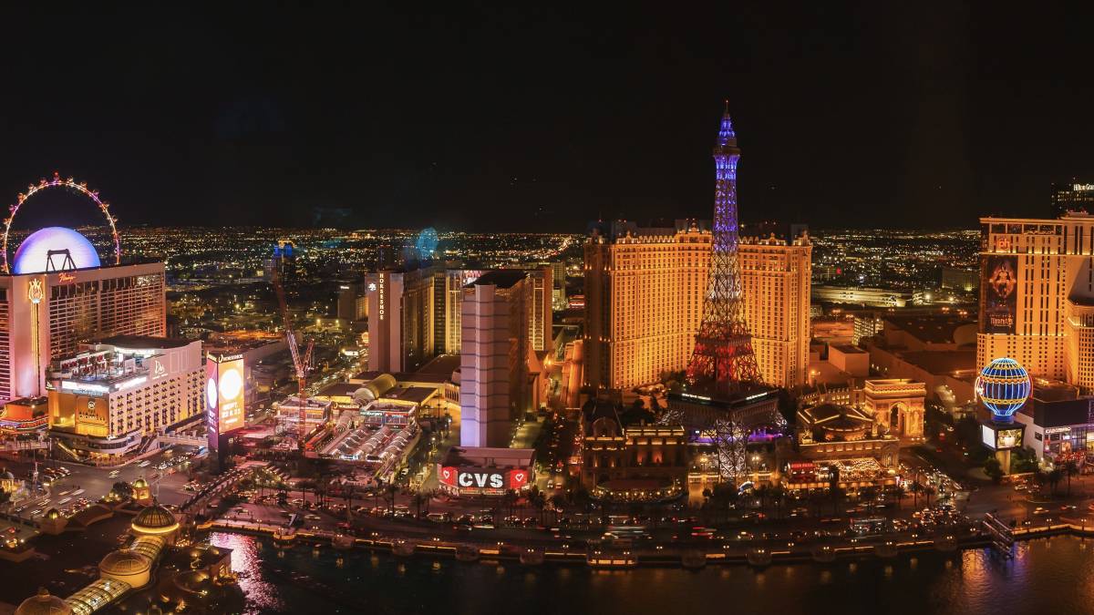 Hotel rooms on the Las Vegas Strip representing softer demand and slightly lower occupancy in June 2026.