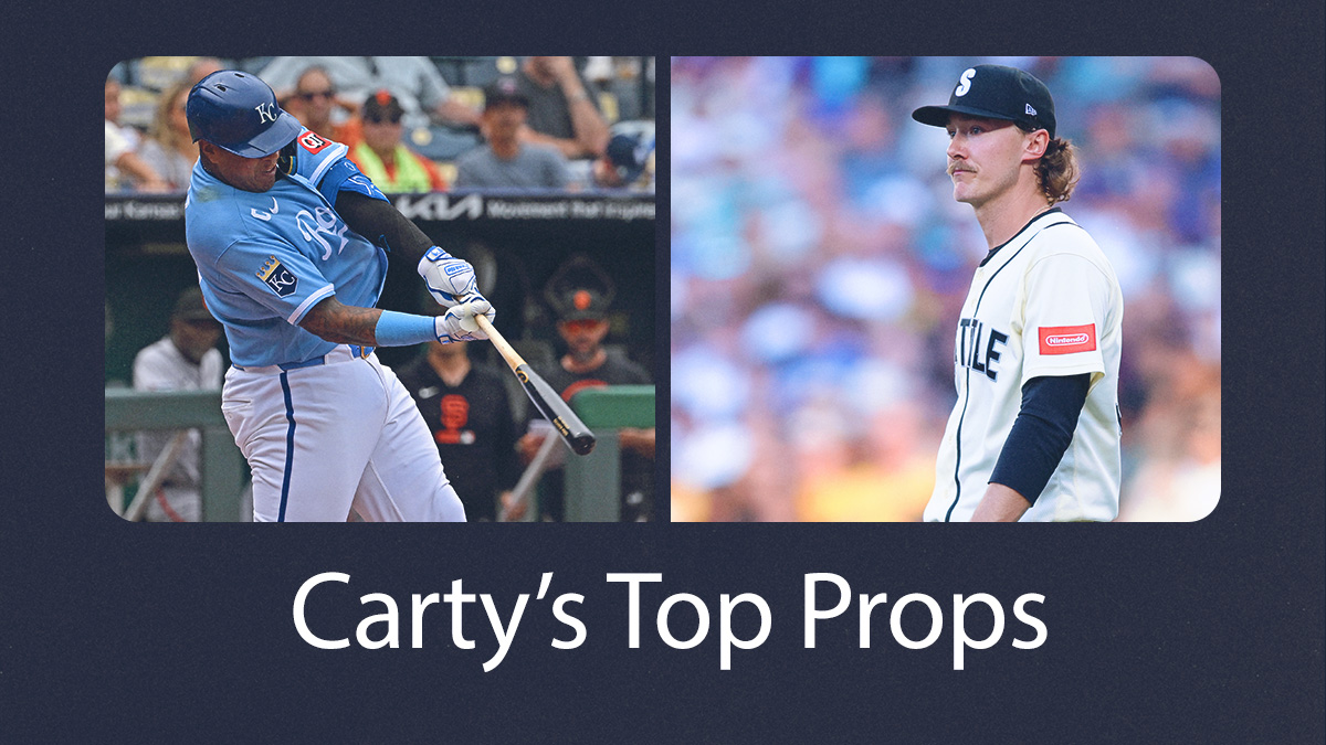 Derek Carty’s Top MLB Player Props for Friday (Royals vs Tigers, Mariners vs Rangers, A’s vs Twins)