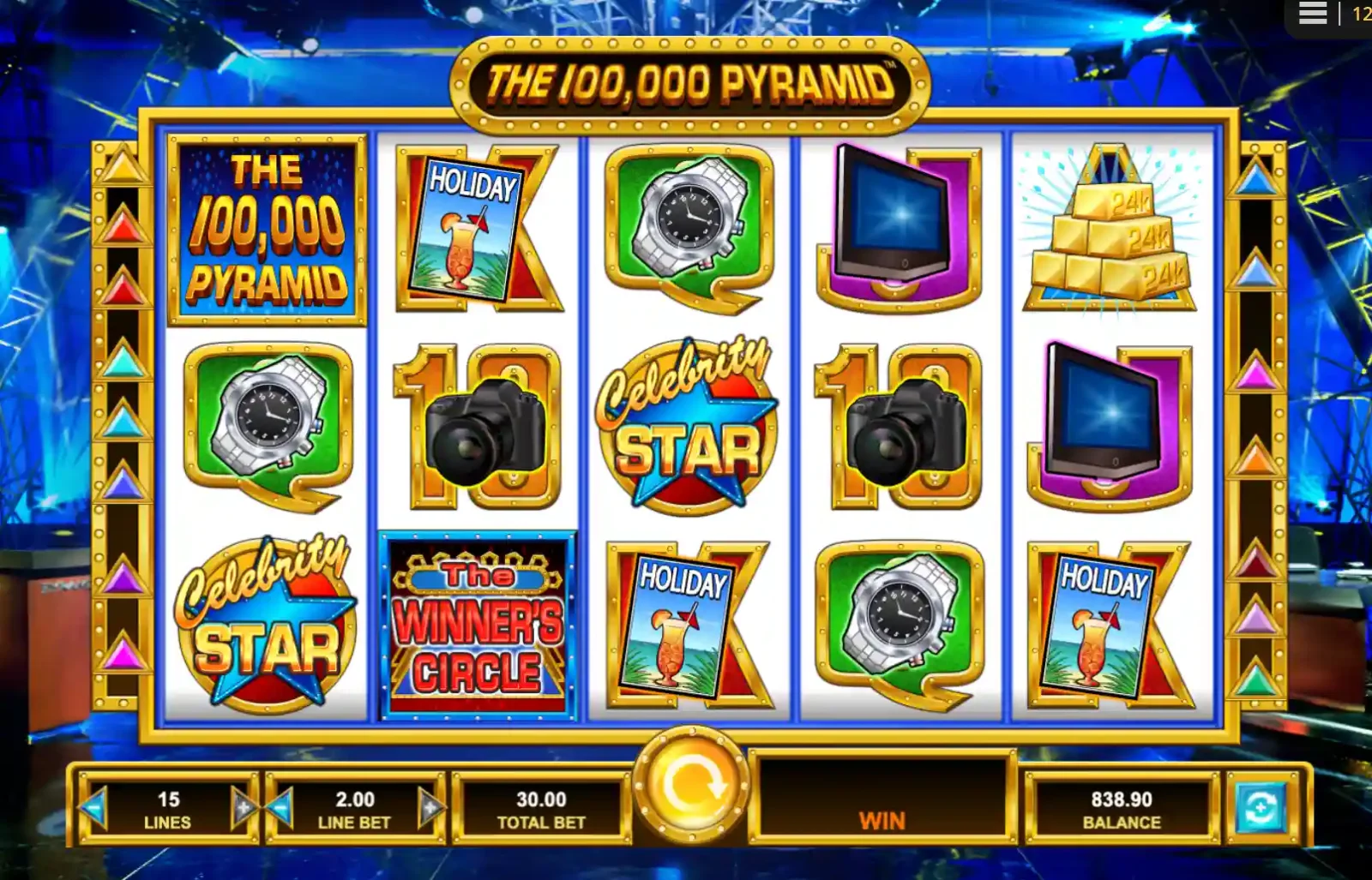 The 100,000 Pyramid slot interface