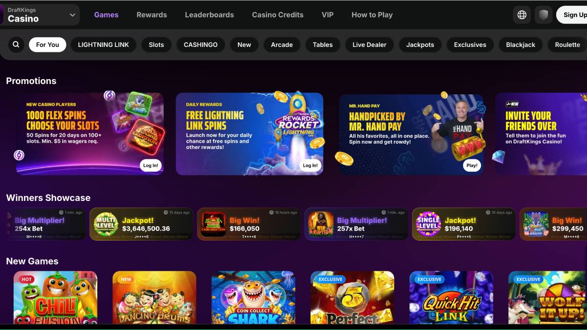 DraftKings Casino secures exclusive U.S. access to Games Global’s CASHINGO slot game franchise