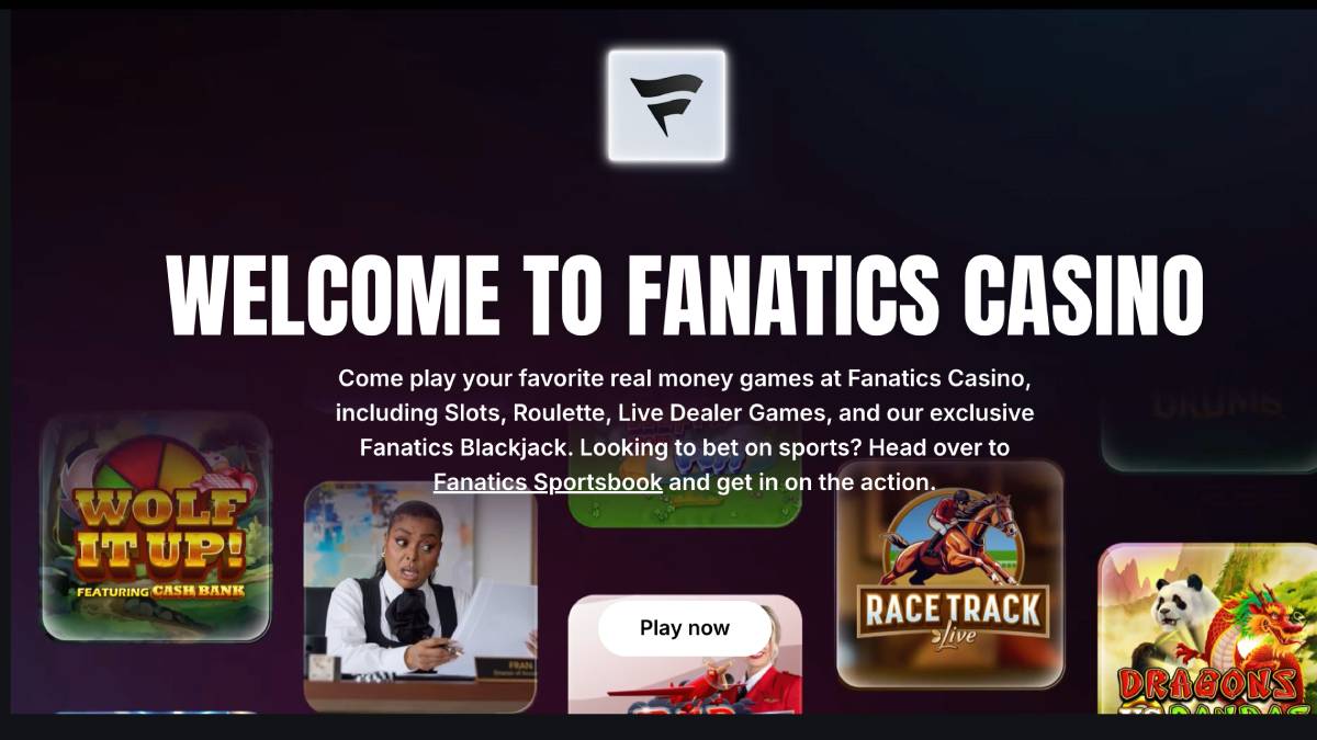Fanatics Casino mobile app with digital table games and slot game selections