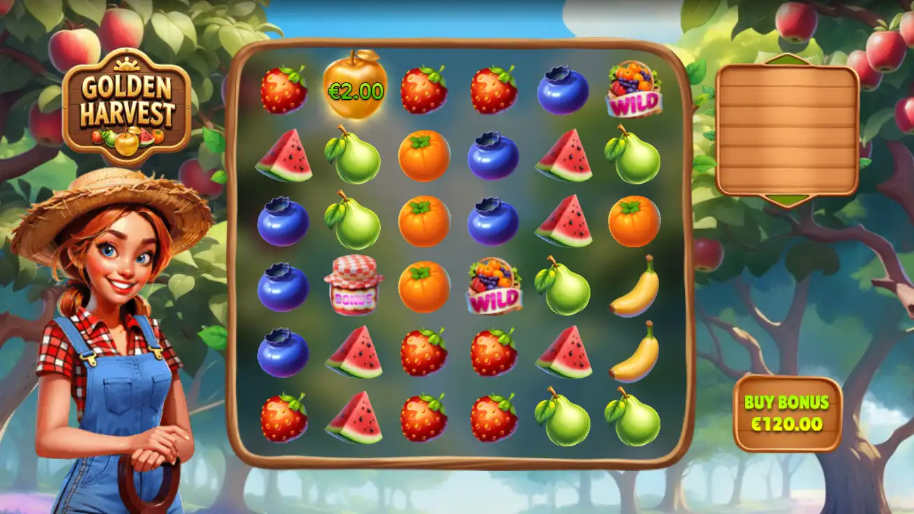 The Golden Harvest slot interface