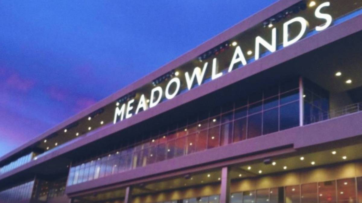 Exterior view of Meadowlands Racetrack in East Rutherford, a proposed site for New Jersey casinos outside Atlantic City
