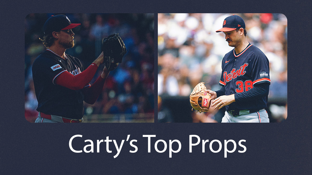 Derek Carty’s Top 3 MLB Player Props for Wednesday (Angels vs Orioles, Nationals vs Phillies, Tigers vs Mariners)
