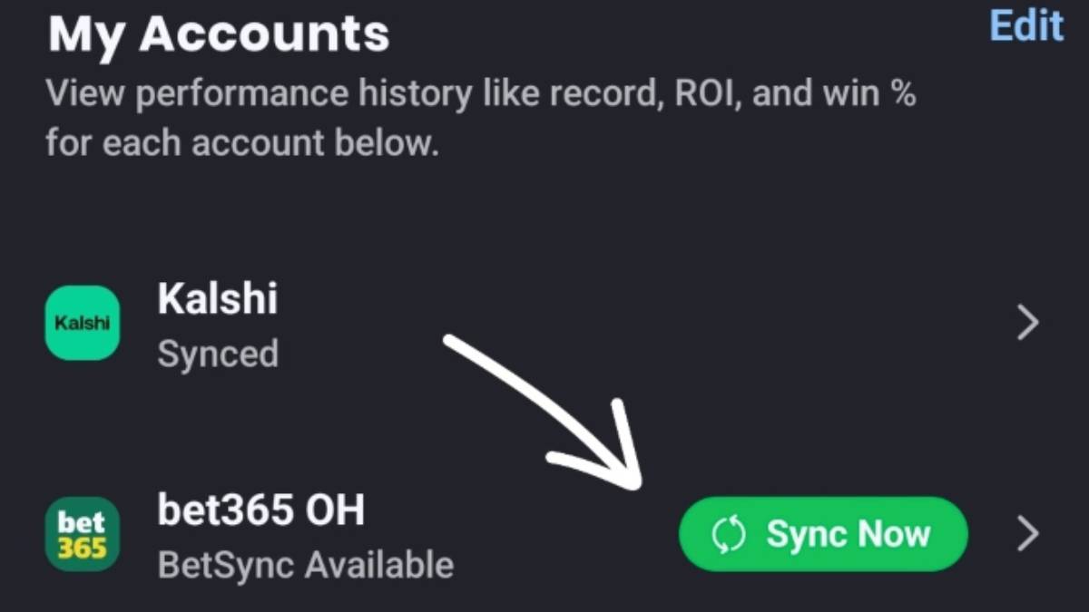 BetSync only imports eligible sportsbook wagers and event-contract trades (like Kalshi and Polymarket) for tracking.