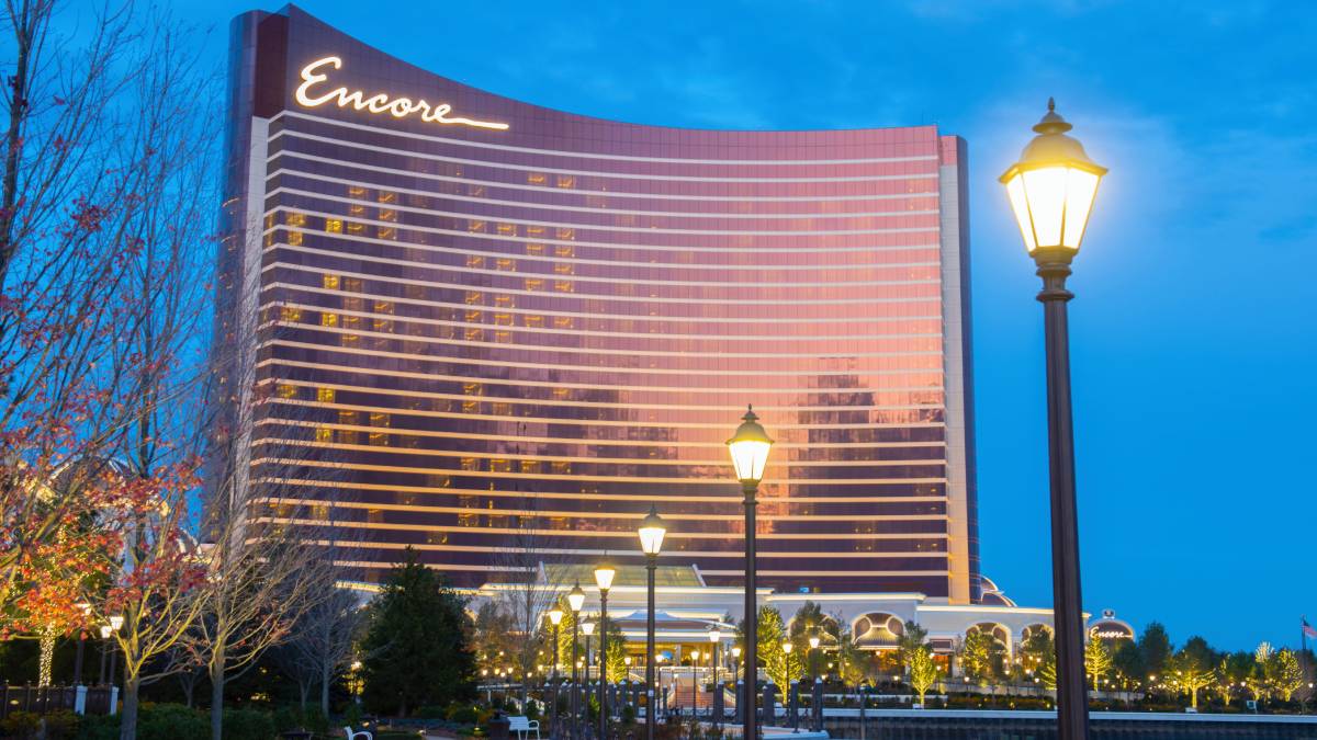 Encore Boston Harbor casino resort in Everett, Massachusetts, where more than 1,300 union workers have set a strike deadline.