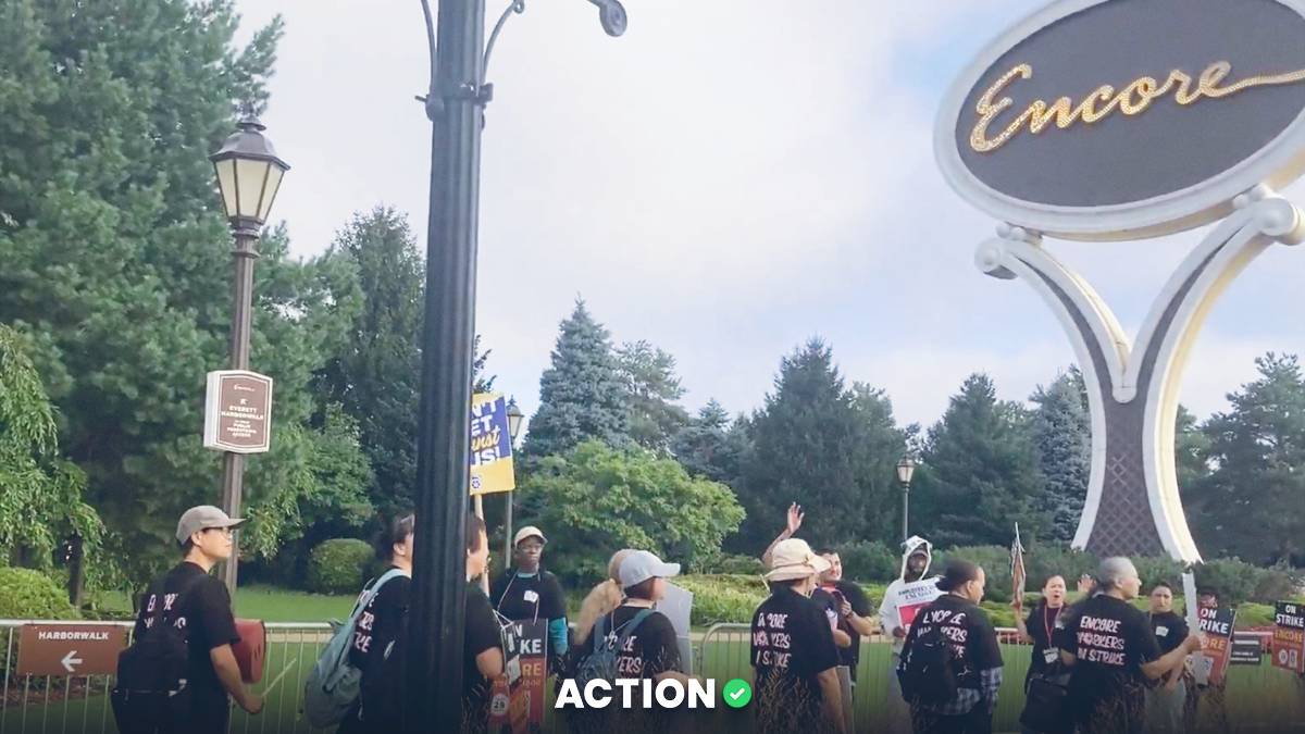 Encore Boston Harbor Workers Strike as UNITE HERE Contract Talks Stall