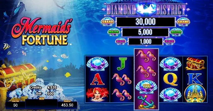 Mermaid Riches slot interface