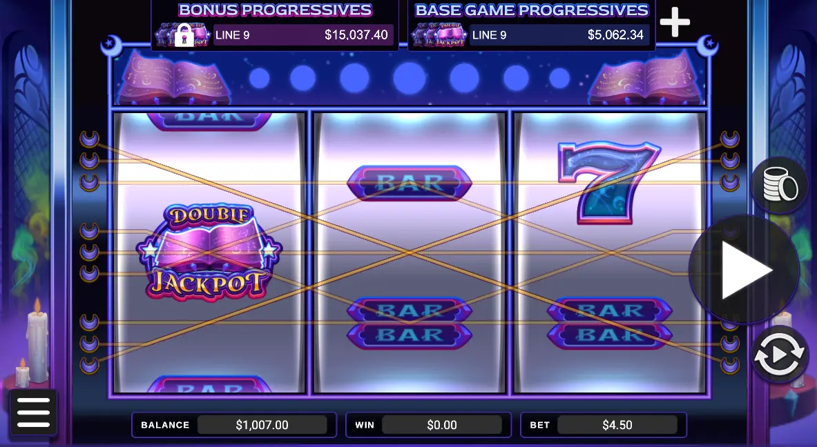 Moonlight Riches slot interface