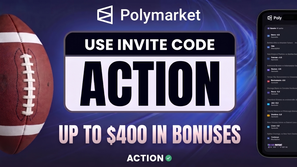 Polymarket Invite Code ACTION Unlocks Up To $400 for 49ers vs Rams Prediction Markets