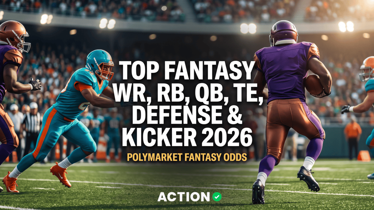 Top Fantasy WR, RB, QB, TE, Defense and Kicker for 2026: Polymarket Fantasy Football Odds