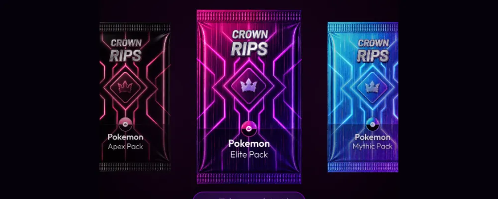 Pokemon Card Packs at Crown Coins Casino - Crown Rips