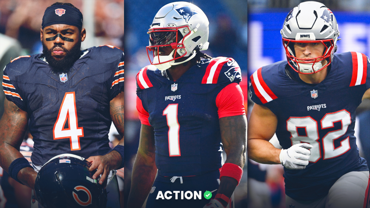 Patriots vs Bears Player Props for D’Andre Swift, A.J. Brown, Eli Raridon