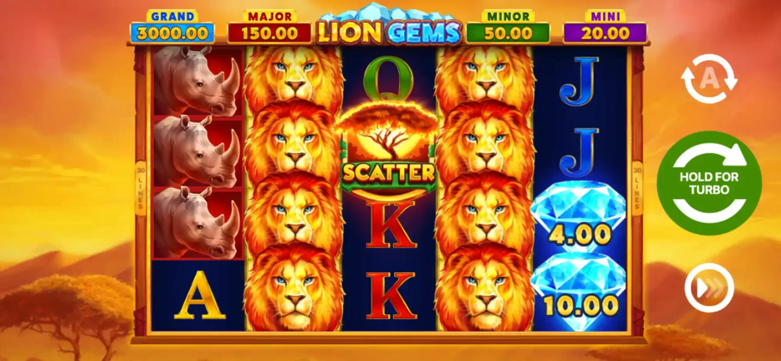 Lion Gems: Hold & Win slot