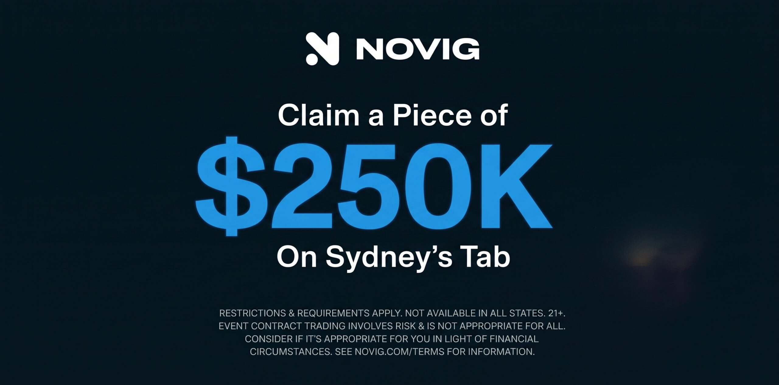 Sydney’s $250K Tab at Novig: Claim $10 at 6 P.M. ET Tonight for 2026 Sports Equinox
